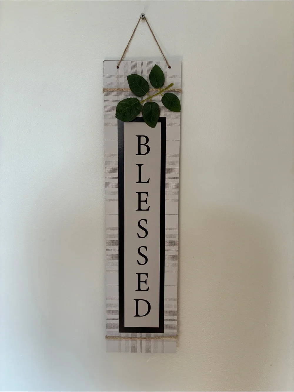 NWT- Vertical Blessed Wooden Wall Sign 🍃